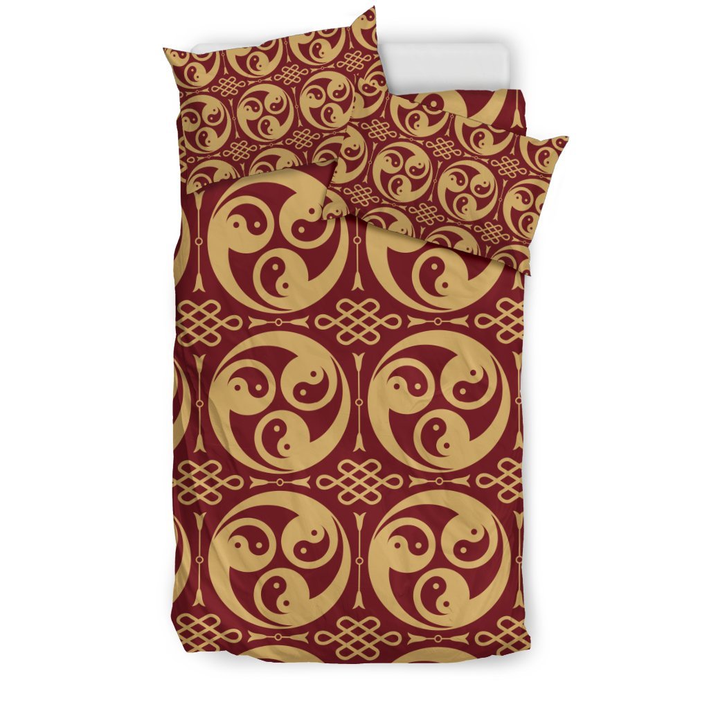 Yin Yang Style Pattern Design Print Duvet Cover Bedding Set