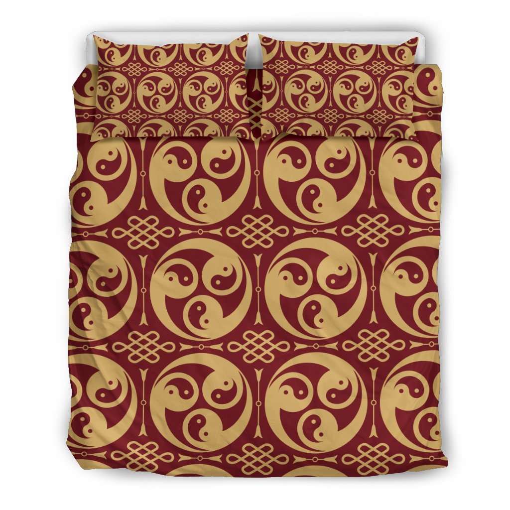 Yin Yang Style Pattern Design Print Duvet Cover Bedding Set