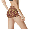 Yin Yang Style Pattern Design Print High Waisted Spandex Shorts-JTAMIGO.COM