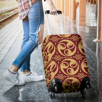 Yin Yang Style Pattern Design Print Luggage Cover Protector