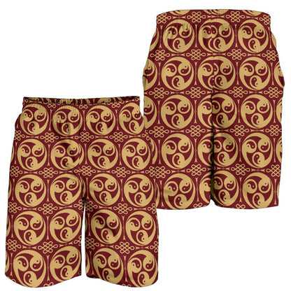 Yin Yang Style Pattern Design Print Mens Shorts-JTAMIGO.COM