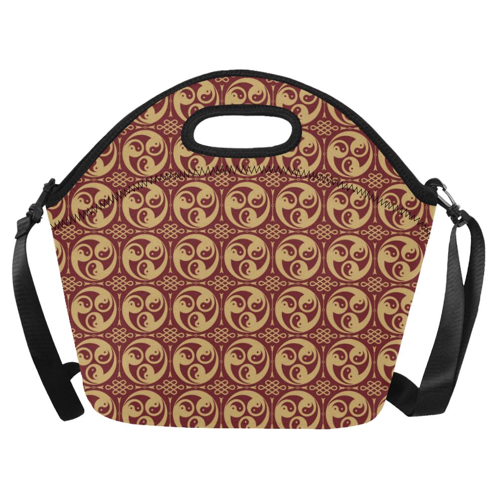 Yin Yang Style Pattern Design Print Neoprene Lunch Bag (Model 1669)(Large)-JTAMIGO.COM