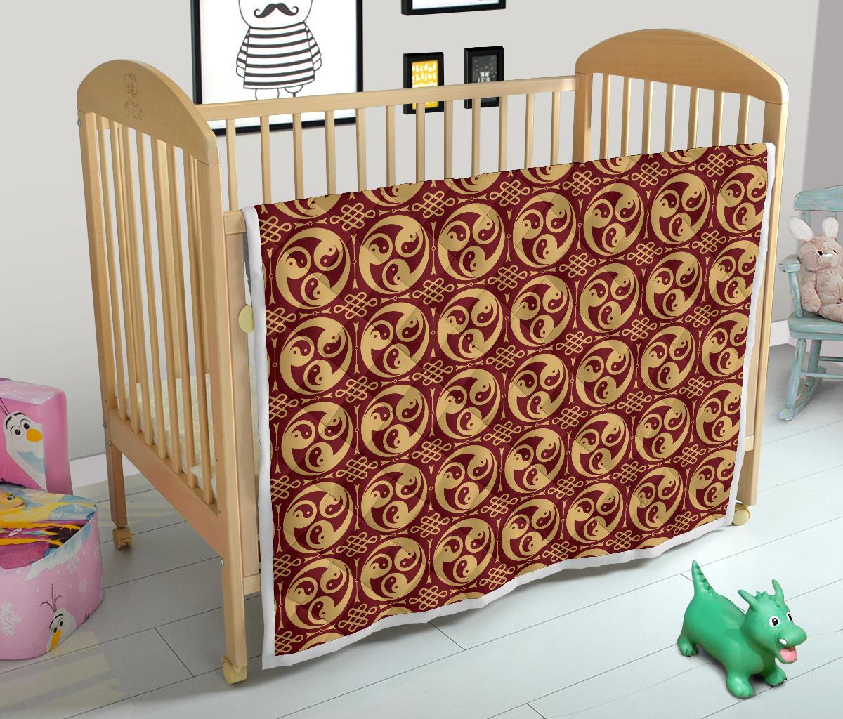 Yin Yang Style Pattern Design Print Premium Quilt-JTAMIGO.COM