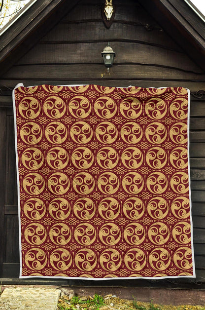 Yin Yang Style Pattern Design Print Premium Quilt-JTAMIGO.COM