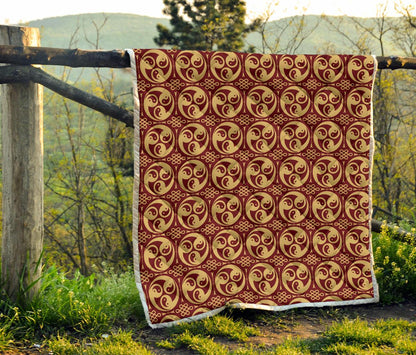Yin Yang Style Pattern Design Print Premium Quilt-JTAMIGO.COM