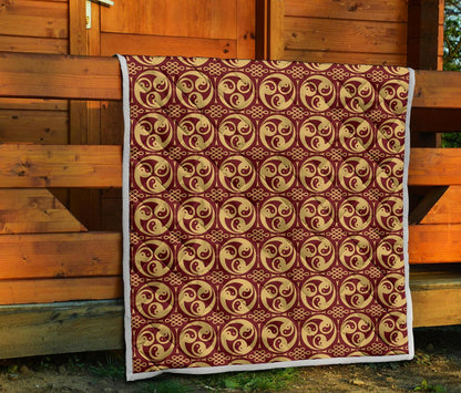 Yin Yang Style Pattern Design Print Premium Quilt-JTAMIGO.COM