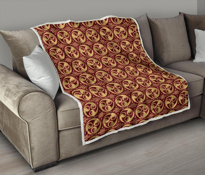 Yin Yang Style Pattern Design Print Premium Quilt-JTAMIGO.COM