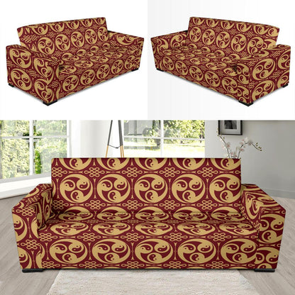 Yin Yang Style Pattern Design Print Sofa Slipcover-JTAMIGO.COM