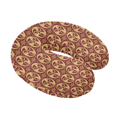 Yin Yang Style Pattern Design Print U-Shaped Travel Neck Pillow-JTAMIGO.COM