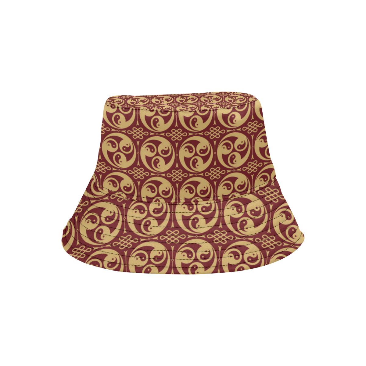 Yin Yang Style Pattern Design Print Unisex Bucket Hat
