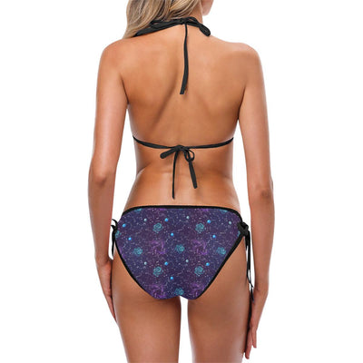 Zodiac Galaxy Design Print Bikini Swimsuit-JTAMIGO.COM