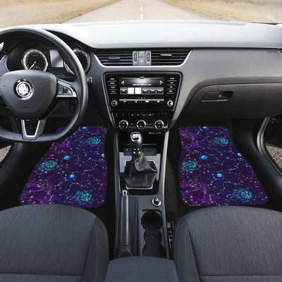 Zodiac Galaxy Design Print Car Floor Mats