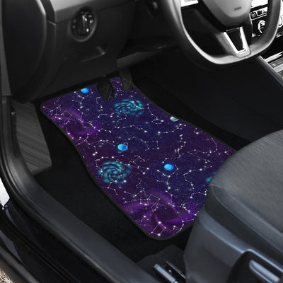 Zodiac Galaxy Design Print Car Floor Mats