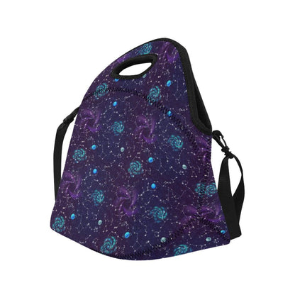 Zodiac Galaxy Design Print Neoprene Lunch Bag (Model 1669)(Large)-JTAMIGO.COM