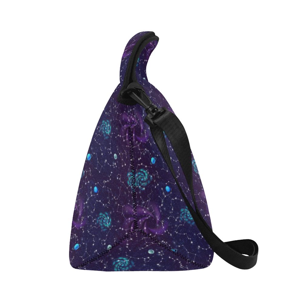 Zodiac Galaxy Design Print Neoprene Lunch Bag (Model 1669)(Large)-JTAMIGO.COM