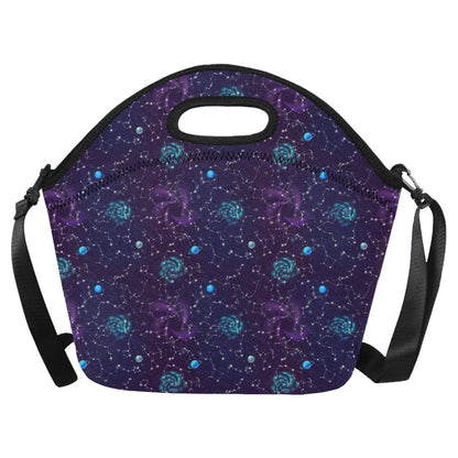 Zodiac Galaxy Design Print Neoprene Lunch Bag (Model 1669)(Large)-JTAMIGO.COM