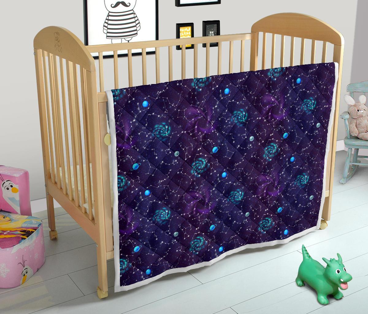 Zodiac Galaxy Design Print Premium Quilt-JTAMIGO.COM