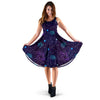 Zodiac Galaxy Design Print Sleeveless Dress
