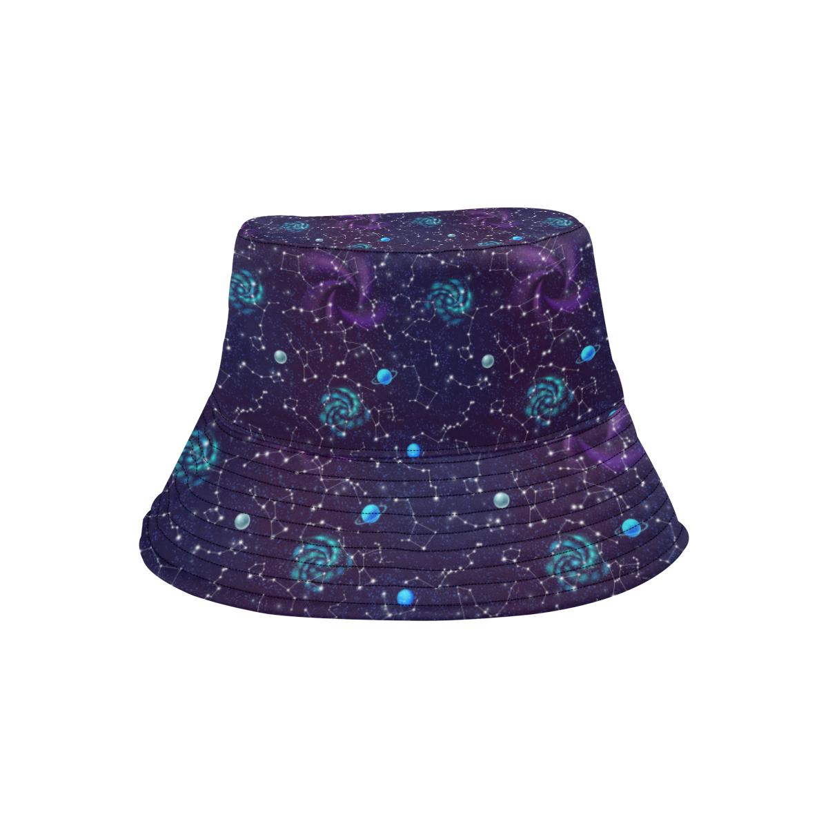 Zodiac Galaxy Design Print Unisex Bucket Hat