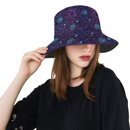 Zodiac Galaxy Design Print Unisex Bucket Hat