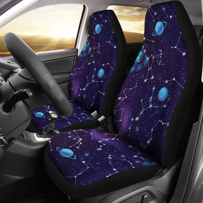 Zodiac Galaxy Design Print Universal Fit Car Seat Covers