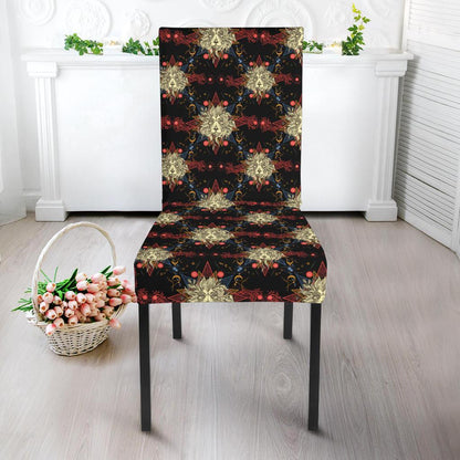 Zodiac Leo Pattern Design Print Dining Chair Slipcover-JTAMIGO.COM