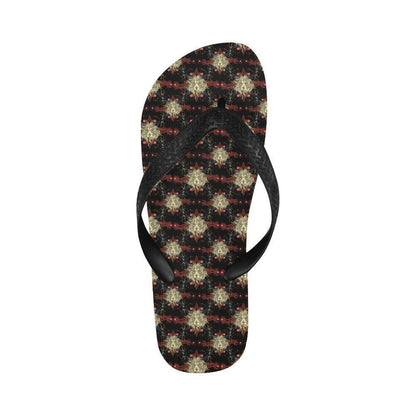 Zodiac Leo Pattern Design Print Flip Flops-JTAMIGO.COM