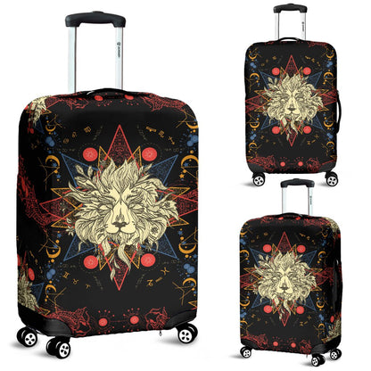 Zodiac Leo Pattern Design Print Luggage Cover Protector