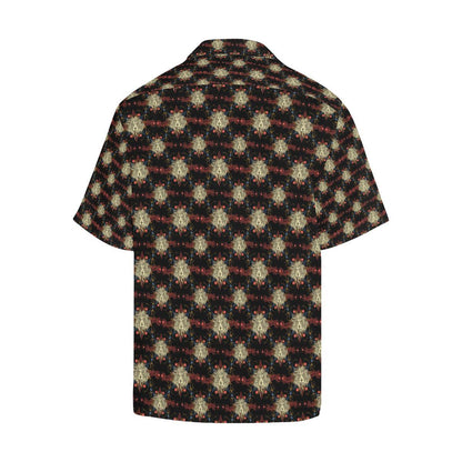 Zodiac Leo Pattern Design Print Men Aloha Hawaiian Shirt