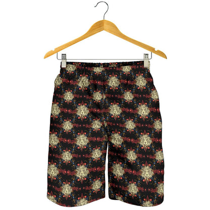 Zodiac Leo Pattern Design Print Mens Shorts-JTAMIGO.COM