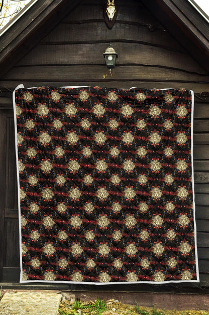 Zodiac Leo Pattern Design Print Premium Quilt-JTAMIGO.COM