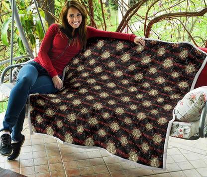 Zodiac Leo Pattern Design Print Premium Quilt-JTAMIGO.COM