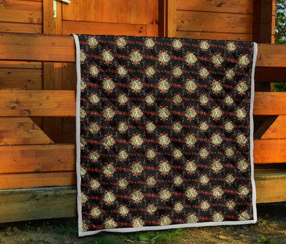 Zodiac Leo Pattern Design Print Premium Quilt-JTAMIGO.COM