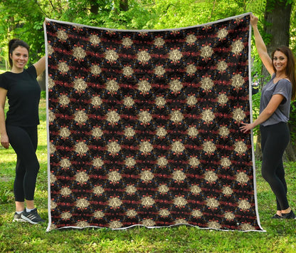 Zodiac Leo Pattern Design Print Premium Quilt-JTAMIGO.COM