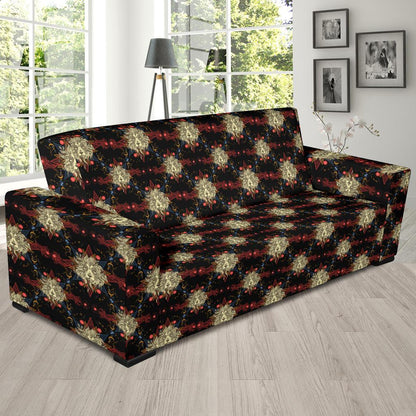 Zodiac Leo Pattern Design Print Sofa Slipcover-JTAMIGO.COM