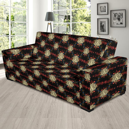 Zodiac Leo Pattern Design Print Sofa Slipcover-JTAMIGO.COM