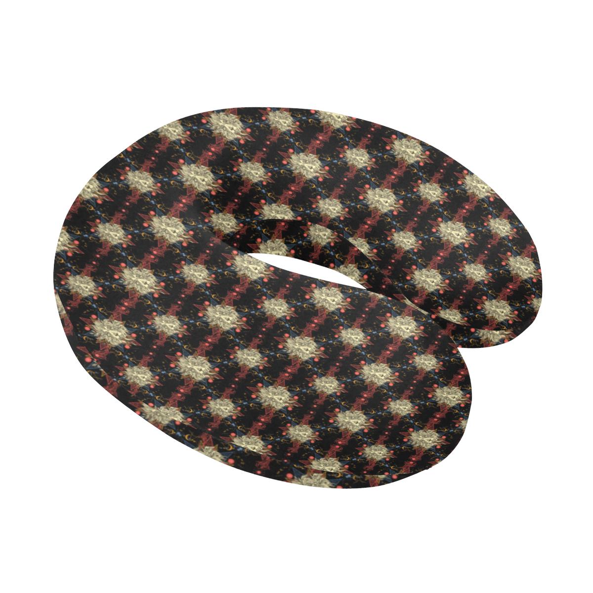 Zodiac Leo Pattern Design Print U-Shaped Travel Neck Pillow-JTAMIGO.COM