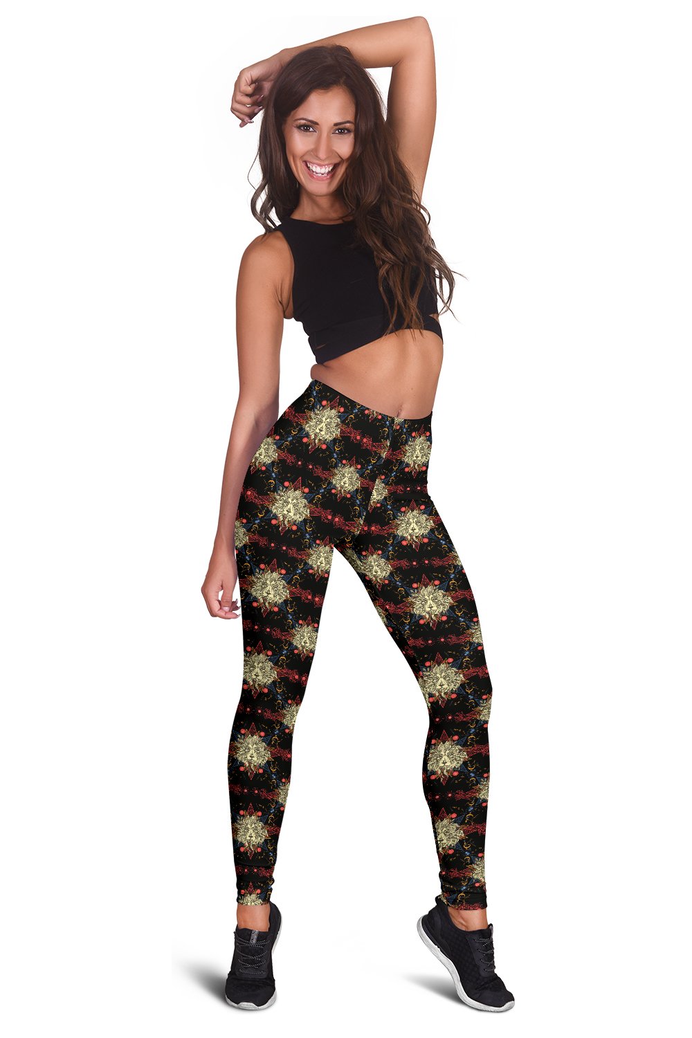 Zodiac Leo Pattern Design Print Women Leggings