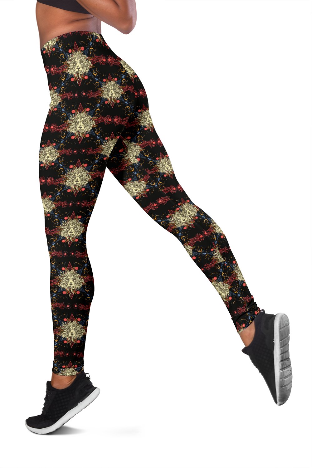 Zodiac Leo Pattern Design Print Women Leggings