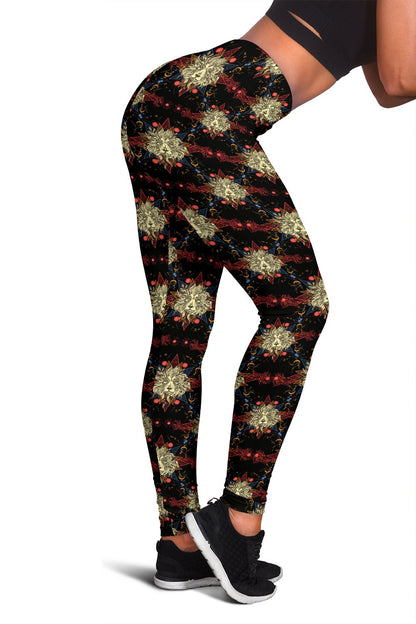 Zodiac Leo Pattern Design Print Women Leggings