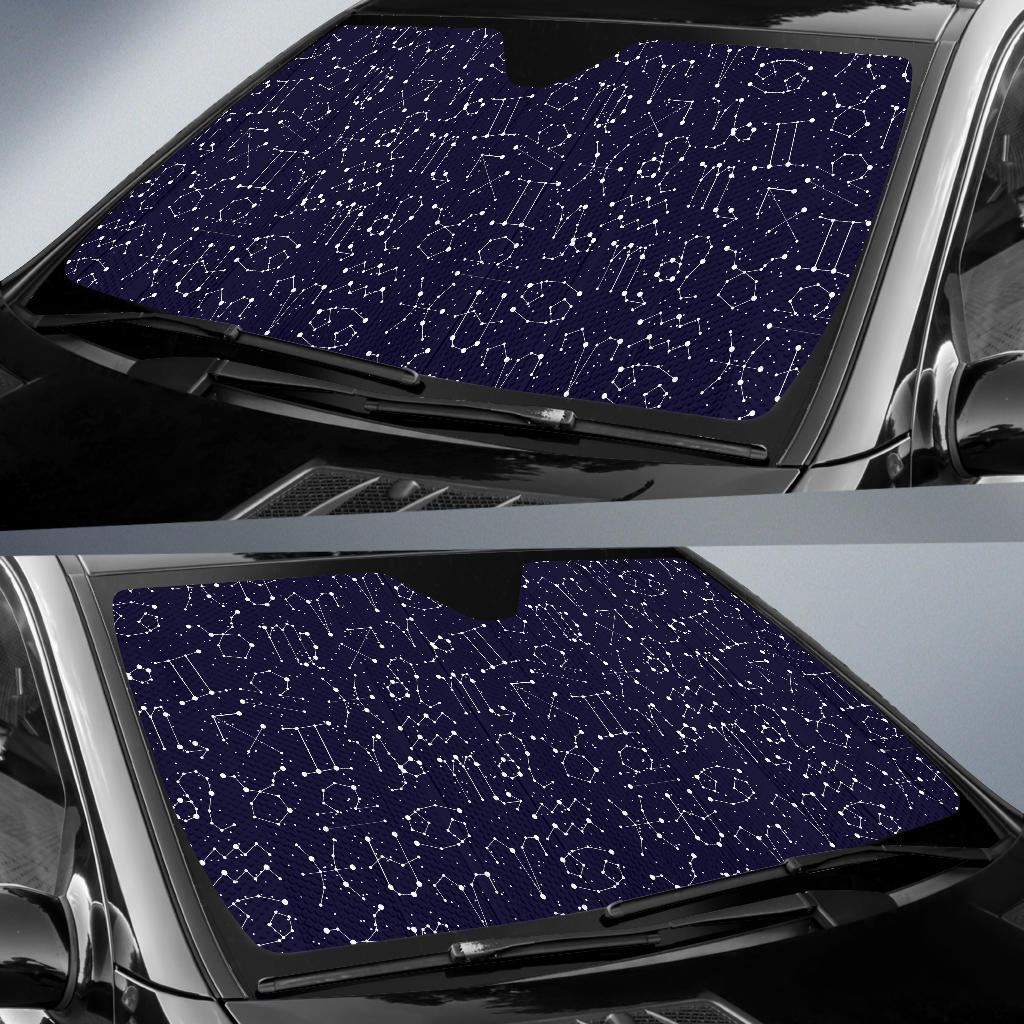 Zodiac Pattern Design Print Car Sun Shade For Windshield