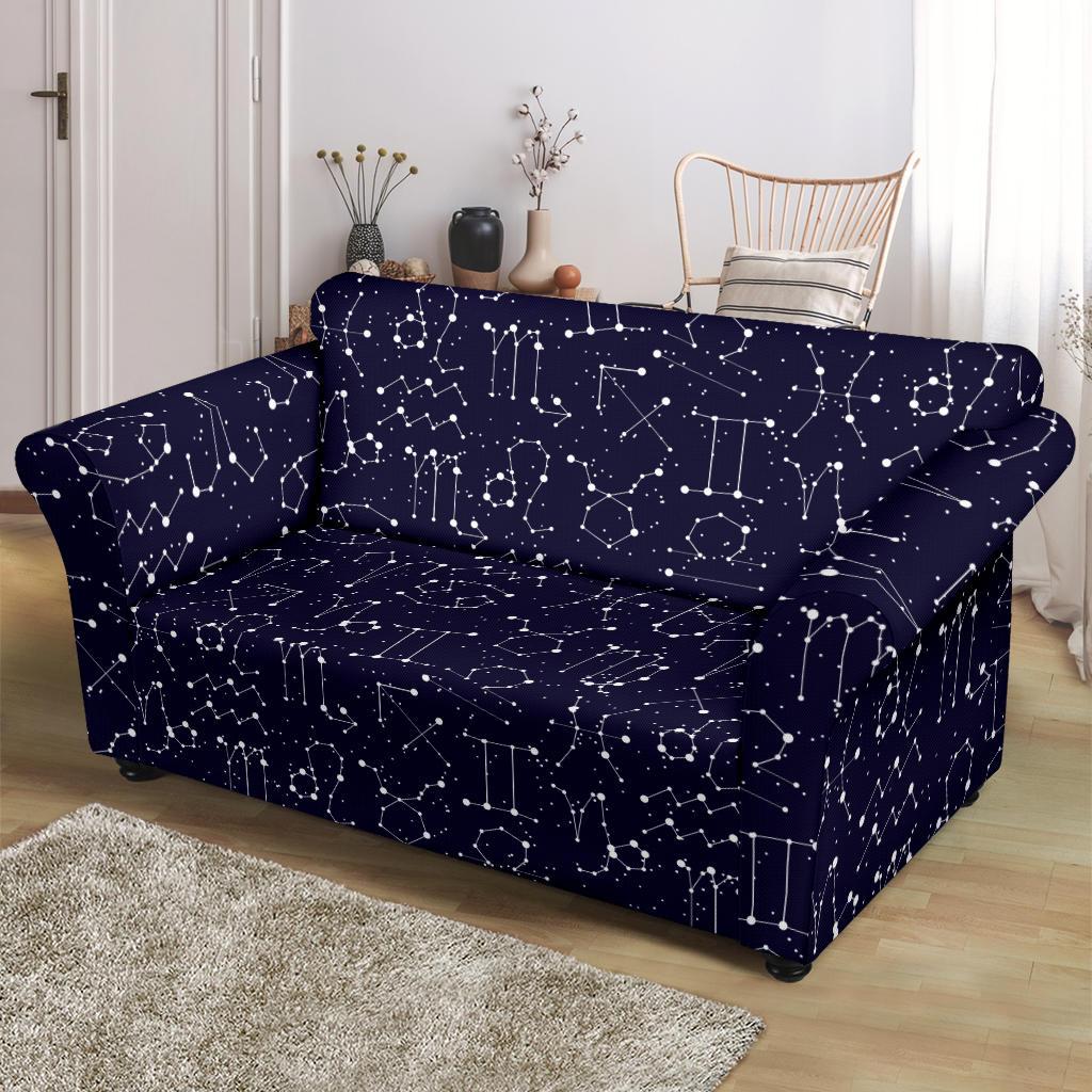Zodiac Pattern Design Print Loveseat Slipcover-JTAMIGO.COM