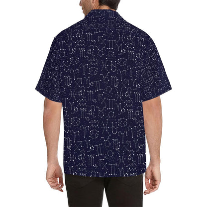 Zodiac Pattern Design Print Men Aloha Hawaiian Shirt