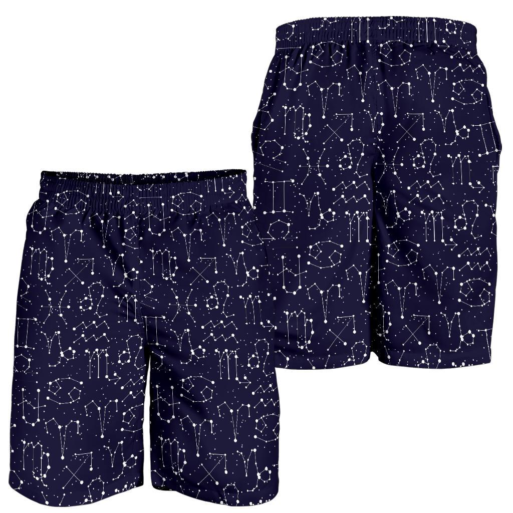 Zodiac Pattern Design Print Mens Shorts-JTAMIGO.COM