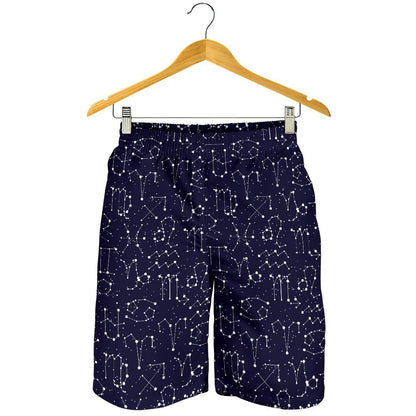 Zodiac Pattern Design Print Mens Shorts-JTAMIGO.COM