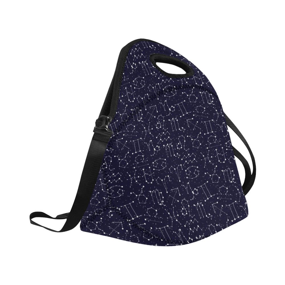 Zodiac Pattern Design Print Neoprene Lunch Bag (Model 1669)(Large)-JTAMIGO.COM
