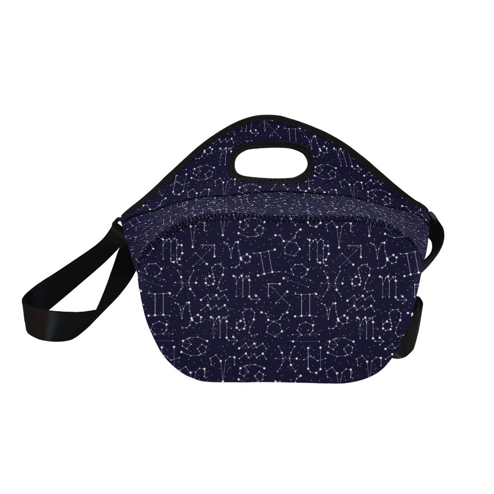Zodiac Pattern Design Print Neoprene Lunch Bag (Model 1669)(Large)-JTAMIGO.COM