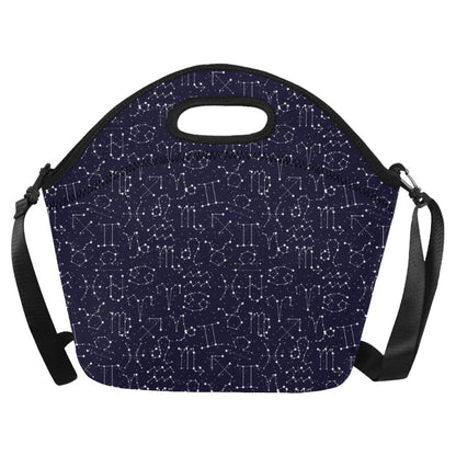 Zodiac Pattern Design Print Neoprene Lunch Bag (Model 1669)(Large)-JTAMIGO.COM