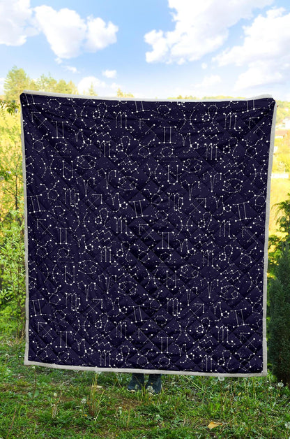 Zodiac Pattern Design Print Quilt-JTAMIGO.COM