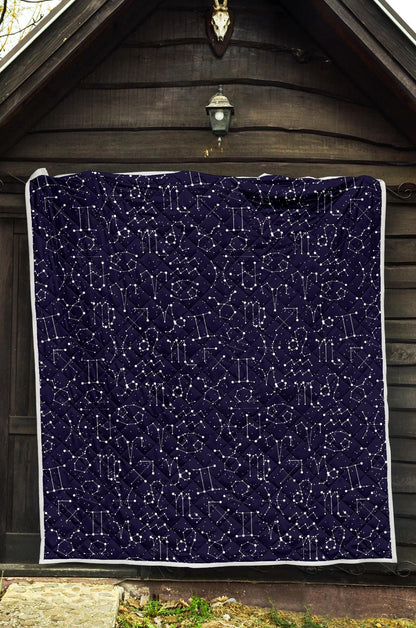 Zodiac Pattern Design Print Quilt-JTAMIGO.COM